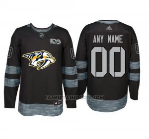 Camiseta Hockey Hombre Nashville Predators Personalizada Negro