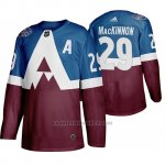 Camiseta Hockey Colorado Avalanche Nathan Mackinnon 2020 Stadium Series Azul