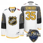 Camiseta Hockey New Jersey Devils 35 Cory Schneider 2016 All Star Blanco