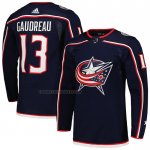 Camiseta Hockey Columbus Blue Jackets Johnny Gaudreau Primera Primegreen Autentico Pro Azul