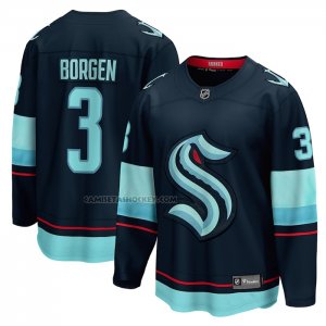 Camiseta Hockey Seattle Kraken Will Borgen Primera Breakaway Azul
