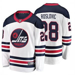 Camiseta Winnipeg Jets Jack Roslovic Heritage Breakaway Blanco