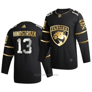 Camiseta Hockey Florida Panthers Vinnie Hinostroza Golden Edition Limited Autentico 2020-21 Negro