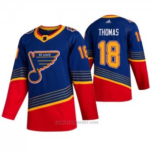 Camiseta Hockey St. Louis Blues Robert Thomas Retro Autentico Azul
