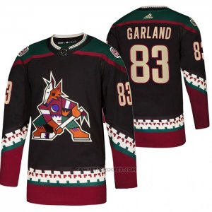 Camiseta Hockey Arizona Coyotes Conor Garland Throwback Kachina Negro