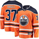 Camiseta Hockey Edmonton Oilers Warren Foegele Primera Breakaway Naranja