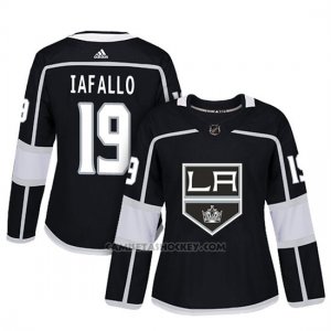 Camiseta Mujer Los Angeles Kings 19 Alex Iafallo Adizero Jugador Home Negro