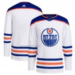 Camiseta Hockey Edmonton Oilers Segunda Autentico Blanco