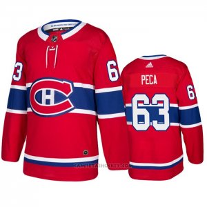 Camiseta Hockey Montreal Canadiens Matthew Peca Primera Autentico Rojo