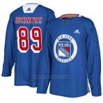 Camiseta New York Rangers Pavel Buchnevich Practice Azul