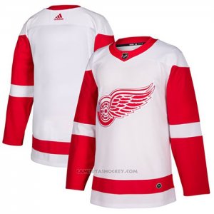 Camiseta Hockey Detroit Red Wings Blank Road Autentico Blanco