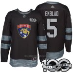 Camiseta Hockey Hombre Florida Panthers 5 Aaron Ekblad 2017 Centennial Limited Negro