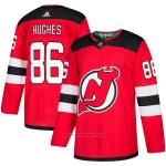 Camiseta Hockey New Jersey Devils Jack Hughes Primera Autentico Rojo