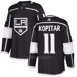 Camiseta Hockey Hombre Los Angeles Kings 11 Anze Kopitar Negro Home Autentico Stitched