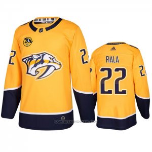 Camiseta Hockey Nashville Predators Kevin Fiala Primera Amarillo