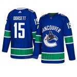 Camiseta Vancouver Canucks Derek Dorsett Autentico Home Azul