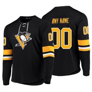 Camiseta Pittsburgh Penguins Custom Platinum Negro
