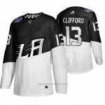 Camiseta Hockey Los Angeles Kings Kyle Clifford 2020 Stadium Series Blanco Negro
