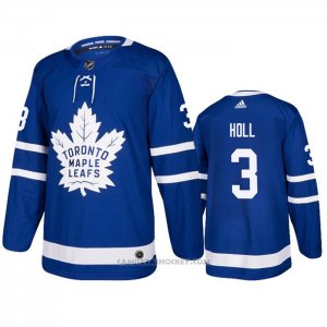 Camiseta Hockey Toronto Maple Leafs Justin Holl Primera Autentico Azul