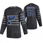 Camiseta Hockey St. Louis Blues Jordan Binnington Autentico 2020 All Star Gris