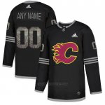 Camiseta Hockey Calgary Flames Personalizada Black Shadow