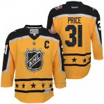 Camiseta Hockey Nino Montreal Canadiens Carey Price 31 2017 All Star Amarillo