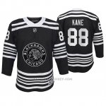Camiseta Hockey Nino Chicago Blackhawks Patrick Kane Premier Alternato Negro