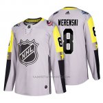 Camiseta Columbus Blue Jackets Zach Werenski Gray 2018 All Star