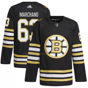 Camiseta Hockey Boston Bruins Brad Marchand Primegreen Autentico Pro Negro