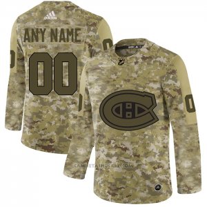 Camiseta Hockey Montreal Canadiens 2019 Salute to Service Personalizada Camuflaje