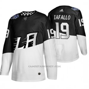 Camiseta Hockey Los Angeles Kings Alex Iafallo 2020 Stadium Series Blanco Negro