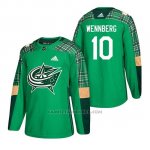 Camiseta Columbus Blue Jackets Alexander Wennberg 2018 St. Patrick's Day Verde