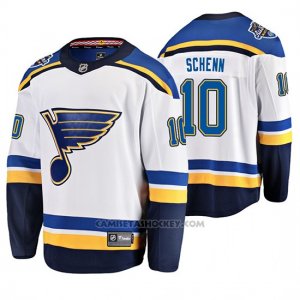 Camiseta Hockey St. Louis Blues Brayden Schenn Away 2020 All Star Patch Blanco