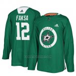 Camiseta Dallas Stars Radek Faksa New Season Practice Verde