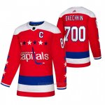 Camiseta Hockey Washington Capitals Alexander Ovechkin 700 Goals Alterno Autentico Rojo