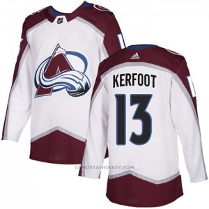 Camiseta Hockey Colorado Avalanche 13 Alexander Kerfoot Road Autentico Blanco