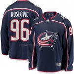 Camiseta Hockey Columbus Blue Jackets Jack Roslovic Primera Breakaway Azul