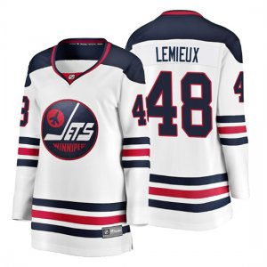 Camiseta Mujer Winnipeg Jets Brendan Lemieux Heritage Fanatics Breakaway