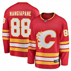 Camiseta Hockey Calgary Flames Andrew Mangiapane Primera Breakaway Rojo