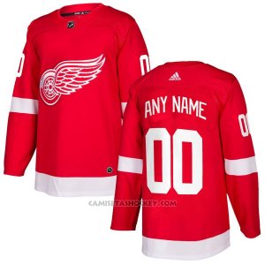 Camiseta Hockey Hombre Detroit Red Wings Primera Personalizada Rojo