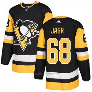 Camiseta Hockey Pittsburgh Penguins 68 Jaromir Jagr Primera Autentico Negro
