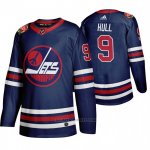 Camiseta Hockey Winnipeg Jets 9 Bobby Hull 2019-20 Heritage Classic Azul