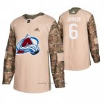 Camiseta Hockey Colorado Avalanche Erik Johnson Veterans Day Camuflaje