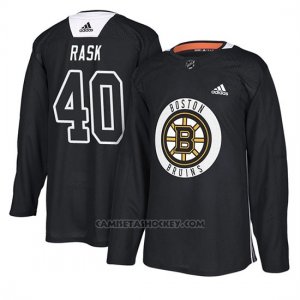 Camiseta Boston Bruins Tuukka Rask New Season Practice Negro