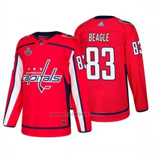 Camiseta Washington Capitals Jay Beagle Bound Patch Stanley Cup Final Rojo