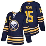 Camiseta Hockey Hombre Autentico Buffalo Sabres 15 Jack Eichel Home 2018 Azul