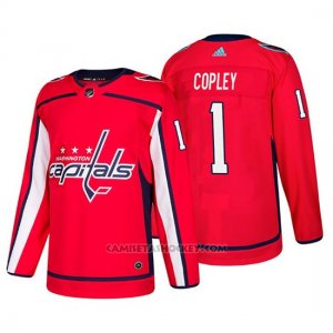 Camiseta Washington Capitals Pheonix Copley Home Adidas Autentico Jugador Rojo