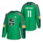 Camiseta Los Angeles Kings Anze Kopitar 2018 St. Patrick's Day Verde