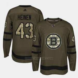Camiseta Boston Bruins Danton Heinen Camo Salute To Service