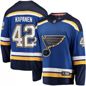 Camiseta Hockey St. Louis Blues Kasperi Kapanen Primera Breakaway Azul